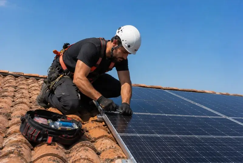Maintenance et monitoring de panneaux solaires à Carbay